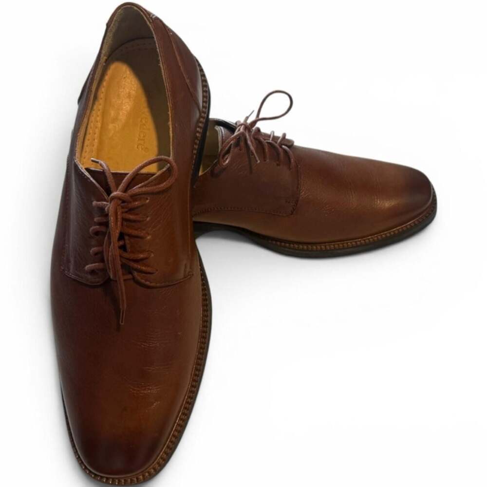 Belvedere Harvard Brown Leather Derby Dress Shoes